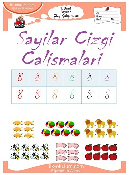 Çocuklar İçin Çizgi Çalışma Sayfaları 